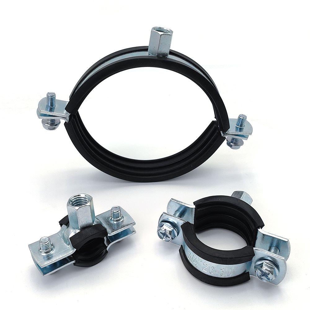 Split Pipe Clamp With Rubber